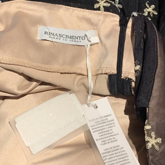 Rinascimento Black mini gown Dress Size Large - Picture 8 of 15